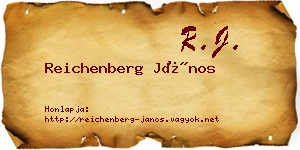 Reichenberg János névjegykártya