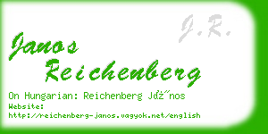 janos reichenberg business card